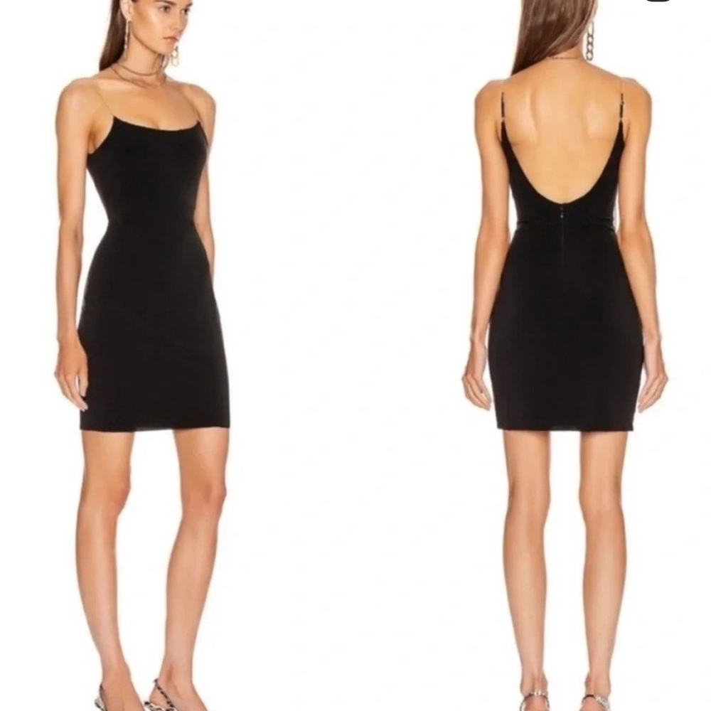 ALEXANDER WANG Chain-Trimmed Gathered Stretch-Jersey Mini Dress